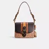 Coach Upcrafted Beat Shoulder Bag In Brass/black