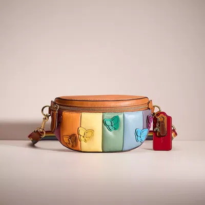 Coach Upcrafted Bethany Belt Bag With Rainbow Quilting In Multi