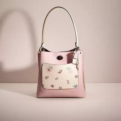 Coach Upcrafted Charlie Bucket Bag In Colorblock In Pewter/aurora Multi