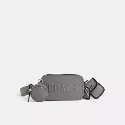 Coach Upcrafted Charter Slim Crossbody In Charcoal