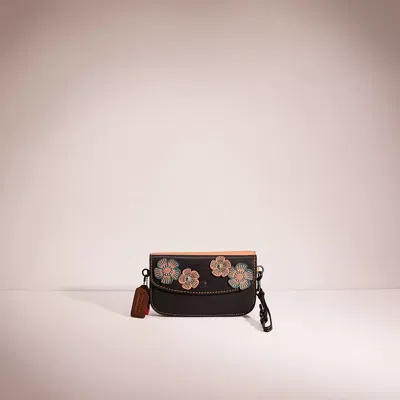 Coach Upcrafted Clutch In Pewter/dark Blush