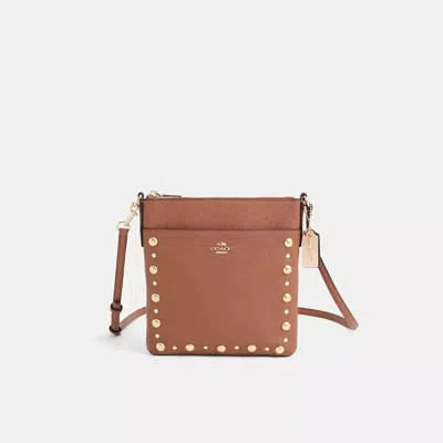 Coach Upcrafted Courier Crossbody In Brown