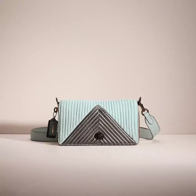 Coach Upcrafted Dinky In Pewter/chalk