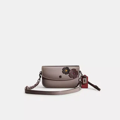 Coach Upcrafted Double Up Clutch Creation In Pewter/heather Grey