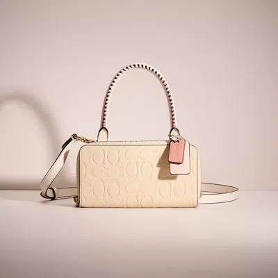 Coach Upcrafted Double Up Wallet Crossbody Creation In Neutral
