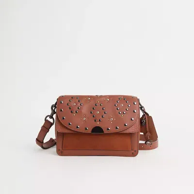 Coach Upcrafted Dreamer Shoulder Bag In Pewter/1941 Saddle