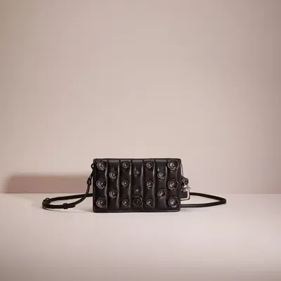 Coach Upcrafted Hayden Foldover Crossbody Clutch With Quilting In Black