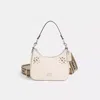 Coach Upcrafted Hobo Crossbody With Signature Canvas In Chalk