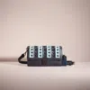 Coach Upcrafted Hutton Clutch With Colorblock Quilting In Pewter/midnight Navy Multi