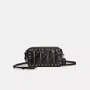 Coach Upcrafted Kira Crossbody Bag With Pillow Quilting In Pewter/black