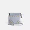 Coach Upcrafted Kitt Messenger Crossbody In Silver/grey Blue