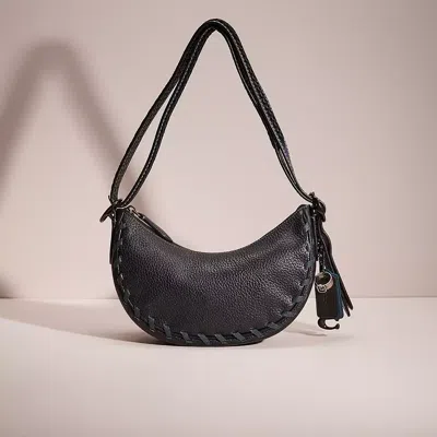 Coach Upcrafted Luna Shoulder Bag In Pewter/black