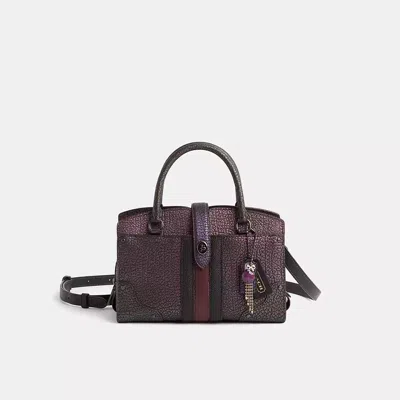 Coach Upcrafted Mercer Satchel 24 In Hologram Leather