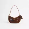 Coach Upcrafted Mira Shoulder Bag In Pewter/carob
