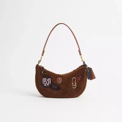 Coach Upcrafted Mira Shoulder Bag In Pewter/carob