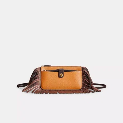 Coach Upcrafted Noa Pop Up Messenger In Colorblock In Brown