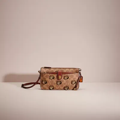 Coach Upcrafted Noa Pop Up Messenger In Signature Canvas In Brown
