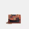 Coach Upcrafted Parker With Rivets And Snakeskin Detail In Brass/black Multi