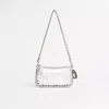 Coach Upcrafted Penn Shoulder Bag In Silver Metallic In Silver/silver