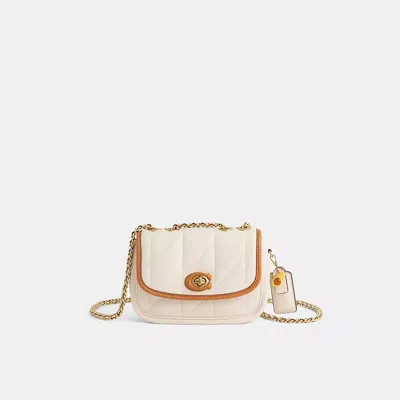 Coach Upcrafted Pillow Madison Shoulder Bag 18 With Quilting In Gold
