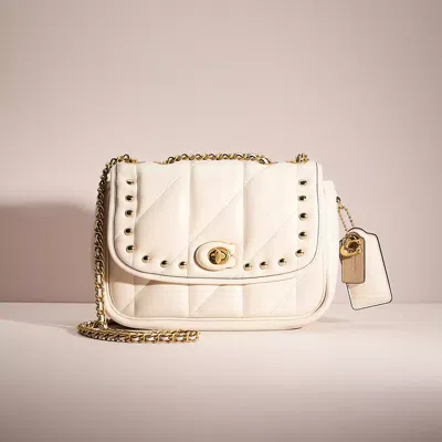 Coach Upcrafted Pillow Madison Shoulder Bag With Quilting In Neutral