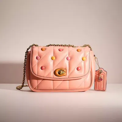 Coach Upcrafted Pillow Madison Shoulder Bag With Quilting In Pink
