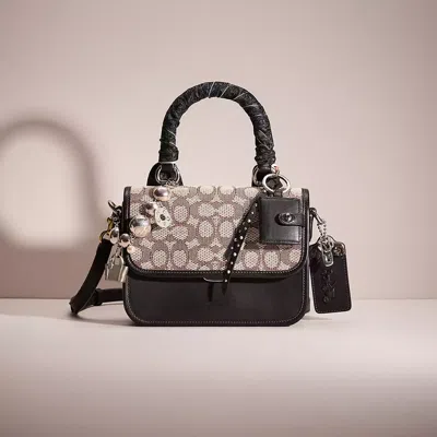 Coach Upcrafted Rogue Top Handle In Signature Jacquard In Black