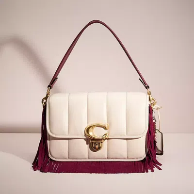 Coach Upcrafted Studio Shoulder Bag With Quilting In Neutral
