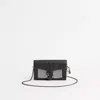 Coach Upcrafted Tabby Chain Clutch With Beadchain In Pewter/black
