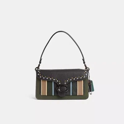 Coach Upcrafted Tabby Shoulder Bag 26 In Pewter/black