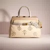 COACH UPCRAFTED TATE CARRYALL 29 IN COLORBLOCK WITH SNAKESKIN DETAIL