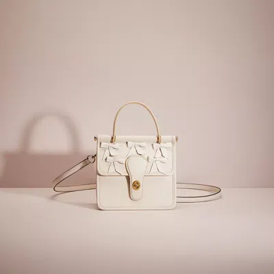 Coach Upcrafted Willis Top Handle 18 In White