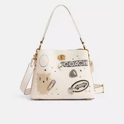Coach Upcrafted Willow Shoulder Bag In Multi