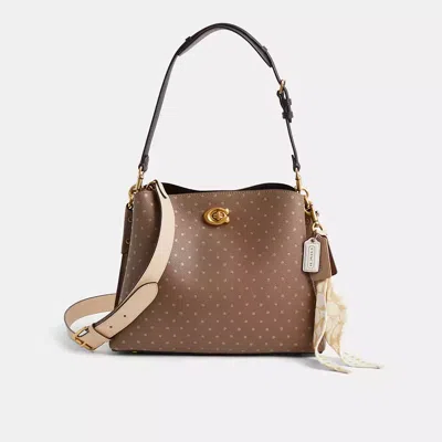 Coach Upcrafted Willow Shoulder Bag In Multi