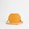Coach Upcrafted Zip Geometric Pouch In Alligator In Brass/yellow