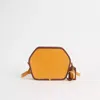 Coach Upcrafted Zip Geometric Pouch In Alligator In Brass/yellow