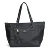 Coach Used  Leather Tote Bag C5690 In Black