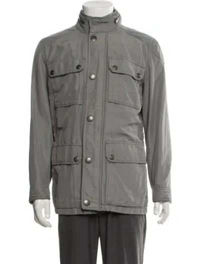 Pre-owned Coach Utility Jacket In Gray