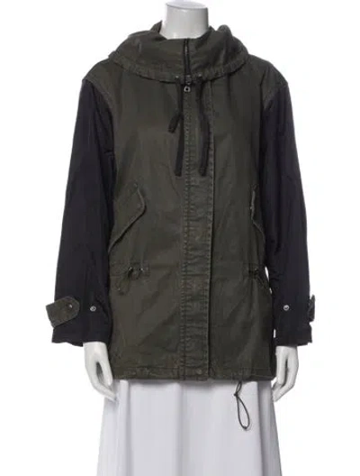 Pre-owned Coach Utility Jacket In Green