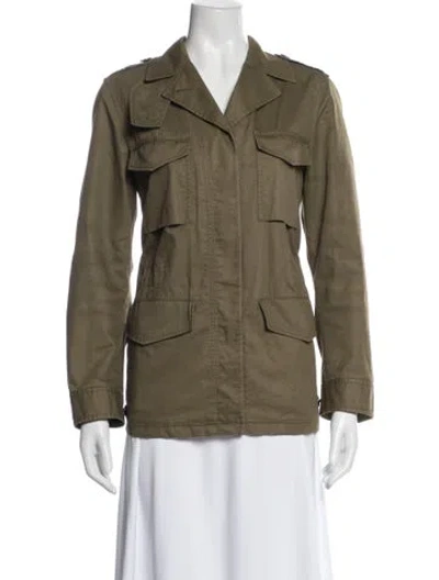 Pre-owned Coach Utility Jacket In Green