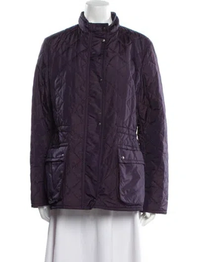 Pre-owned Coach Utility Jacket In Purple