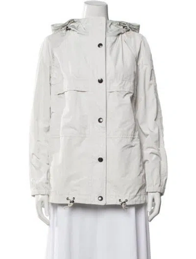 Pre-owned Coach Utility Jacket In White