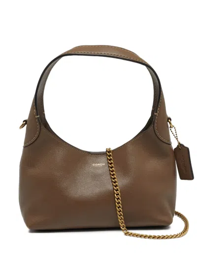 Pre-owned Coach Vintage 23 Brooklyn Leather Shoulder Bag In Brown