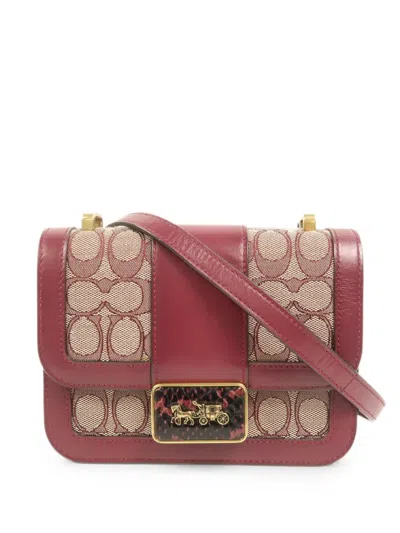 Pre-owned Coach Vintage Alie Shoulder Bag In Red