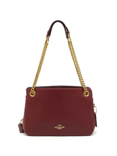 Pre-owned Coach Vintage Bryant Convertible Shoulder Bag In Red