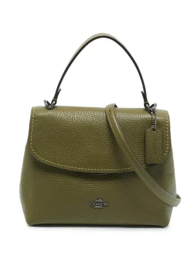 Pre-owned Coach Vintage Emory Curved-flap Tote Bag In Green