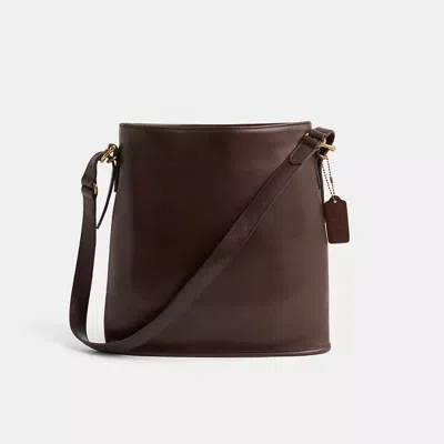 Coach Vintage Equestrian Slim Bucket Bag In Brown