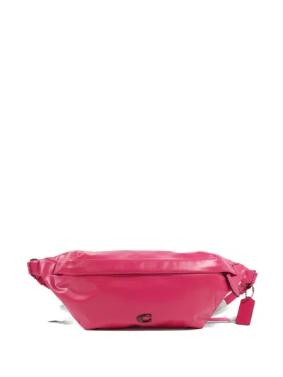 Pre-owned Coach Vintage Hall Belt Bag In Pink