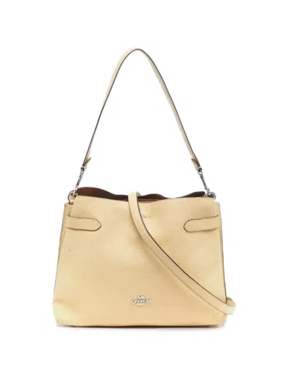 Pre-owned Coach Vintage Hanna Shoulder Bag In Neutral