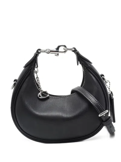 Pre-owned Coach Vintage Jonie Leather Handbag In Black